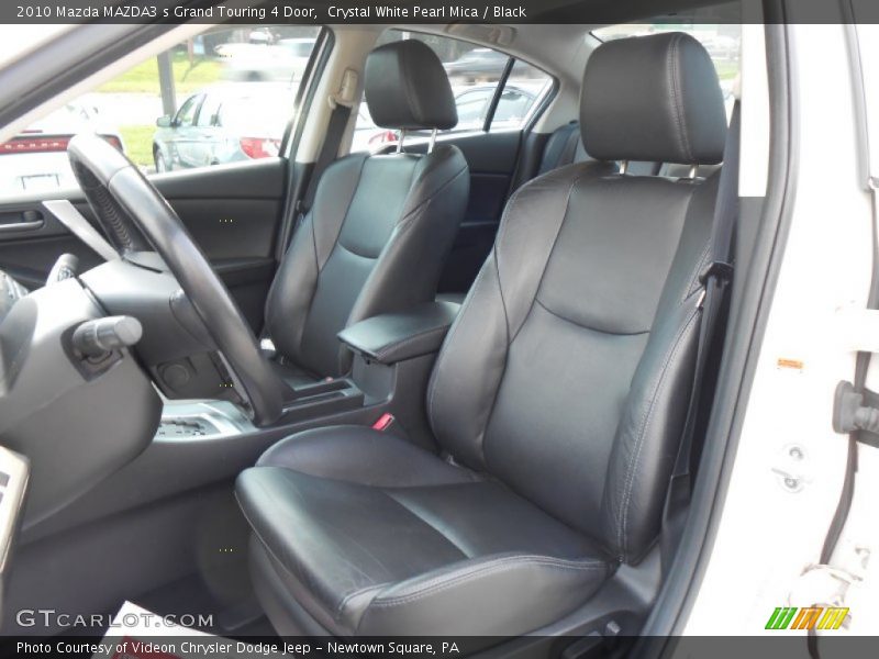 Crystal White Pearl Mica / Black 2010 Mazda MAZDA3 s Grand Touring 4 Door