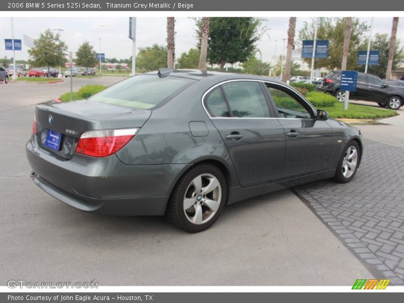 Titanium Grey Metallic / Beige 2006 BMW 5 Series 525i Sedan