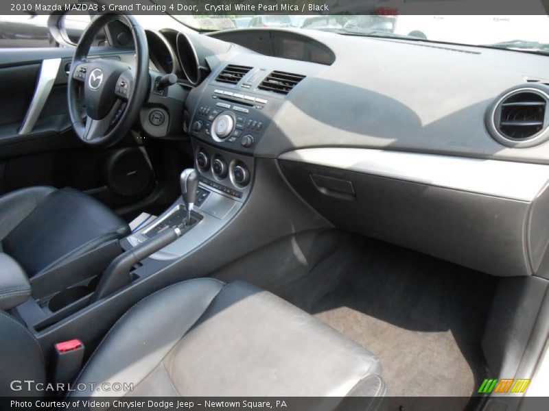 Crystal White Pearl Mica / Black 2010 Mazda MAZDA3 s Grand Touring 4 Door