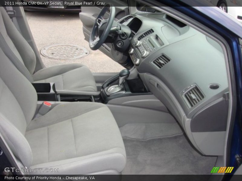 Royal Blue Pearl / Gray 2011 Honda Civic DX-VP Sedan