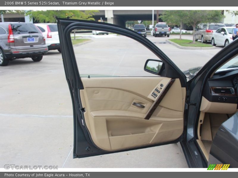 Titanium Grey Metallic / Beige 2006 BMW 5 Series 525i Sedan