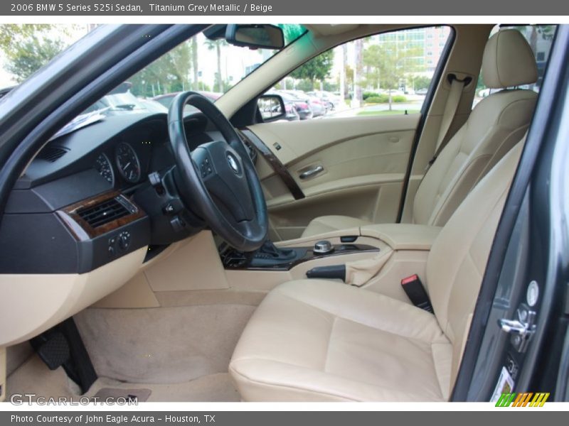 Titanium Grey Metallic / Beige 2006 BMW 5 Series 525i Sedan