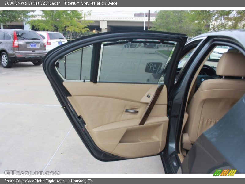 Titanium Grey Metallic / Beige 2006 BMW 5 Series 525i Sedan