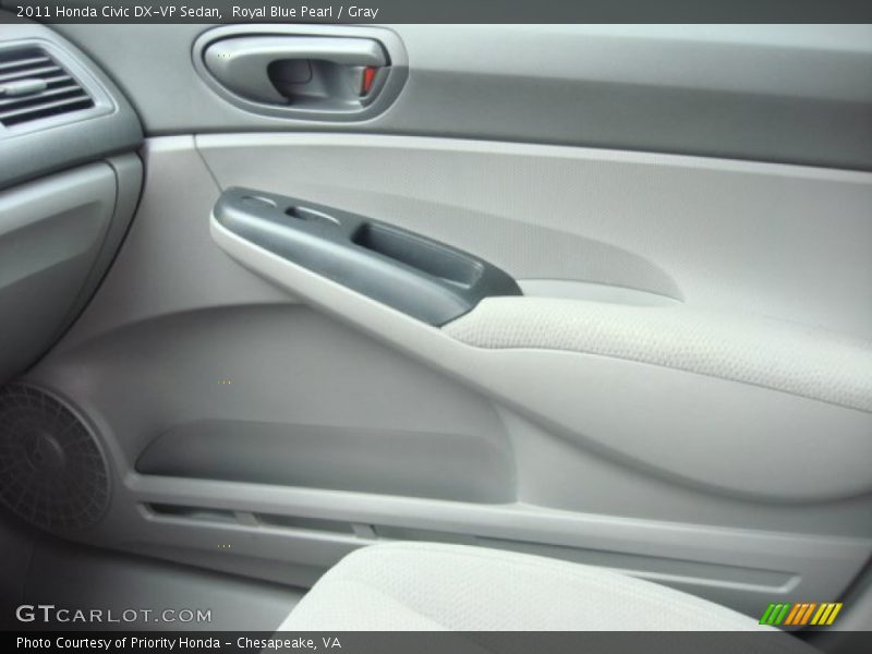 Royal Blue Pearl / Gray 2011 Honda Civic DX-VP Sedan