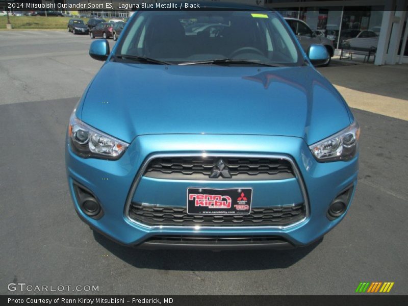 Laguna Blue Metallic / Black 2014 Mitsubishi Outlander Sport ES