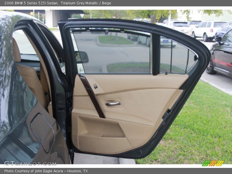 Titanium Grey Metallic / Beige 2006 BMW 5 Series 525i Sedan