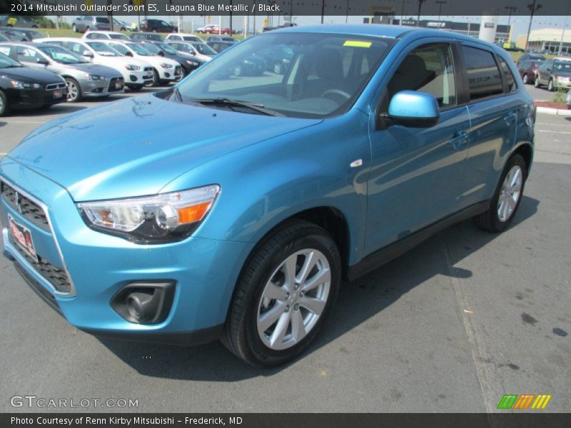 Laguna Blue Metallic / Black 2014 Mitsubishi Outlander Sport ES