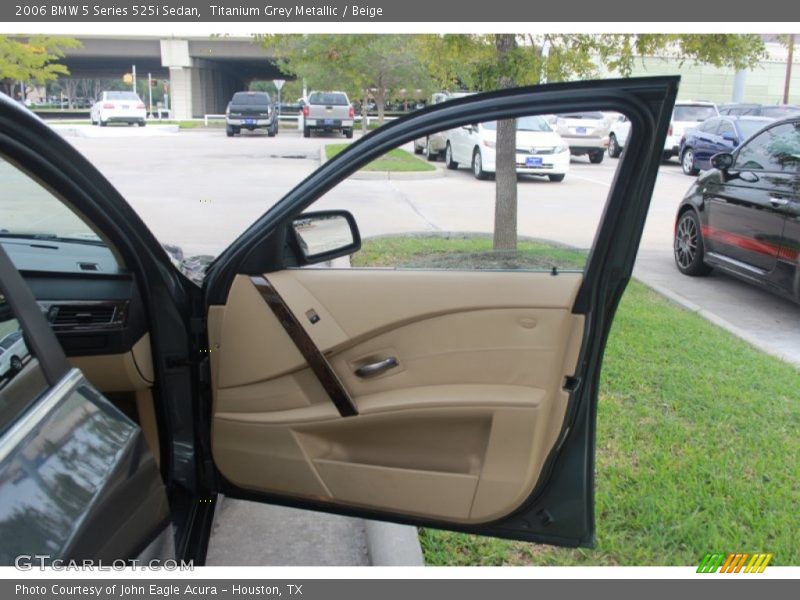 Titanium Grey Metallic / Beige 2006 BMW 5 Series 525i Sedan
