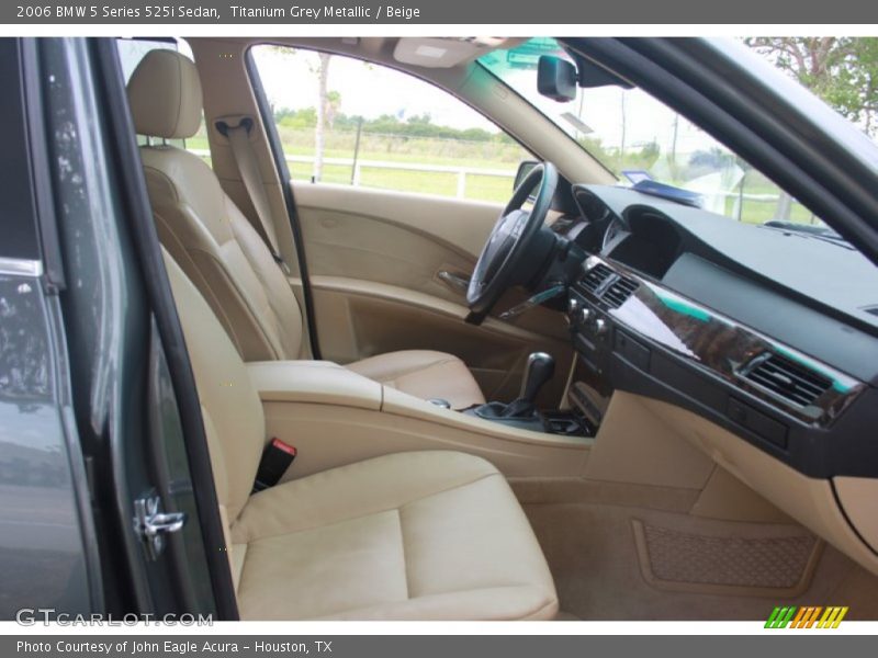 Titanium Grey Metallic / Beige 2006 BMW 5 Series 525i Sedan