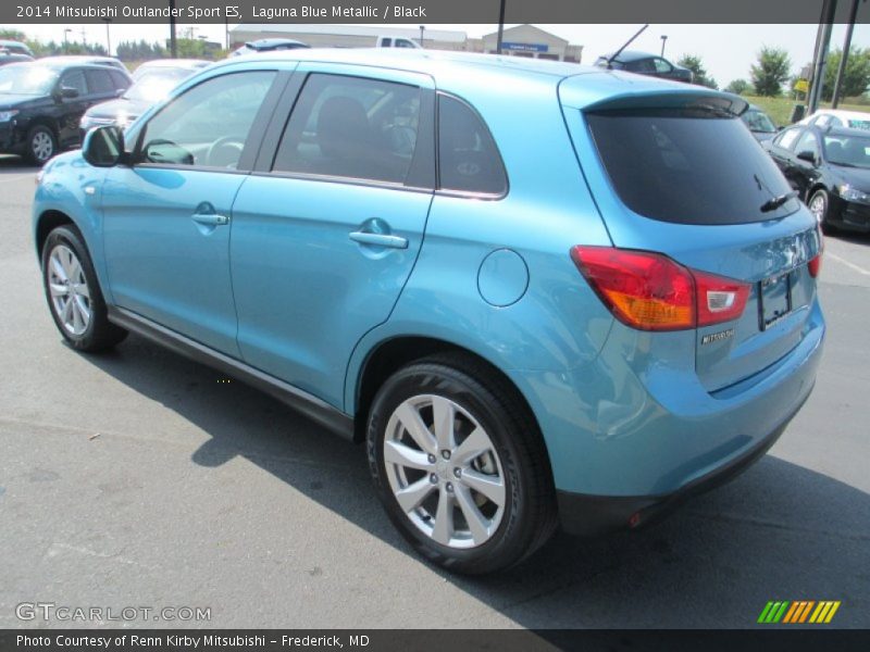 Laguna Blue Metallic / Black 2014 Mitsubishi Outlander Sport ES