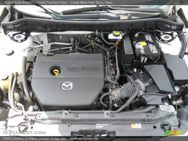Crystal White Pearl Mica / Black 2010 Mazda MAZDA3 s Grand Touring 4 Door