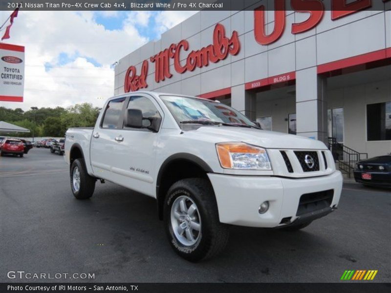 Blizzard White / Pro 4X Charcoal 2011 Nissan Titan Pro-4X Crew Cab 4x4