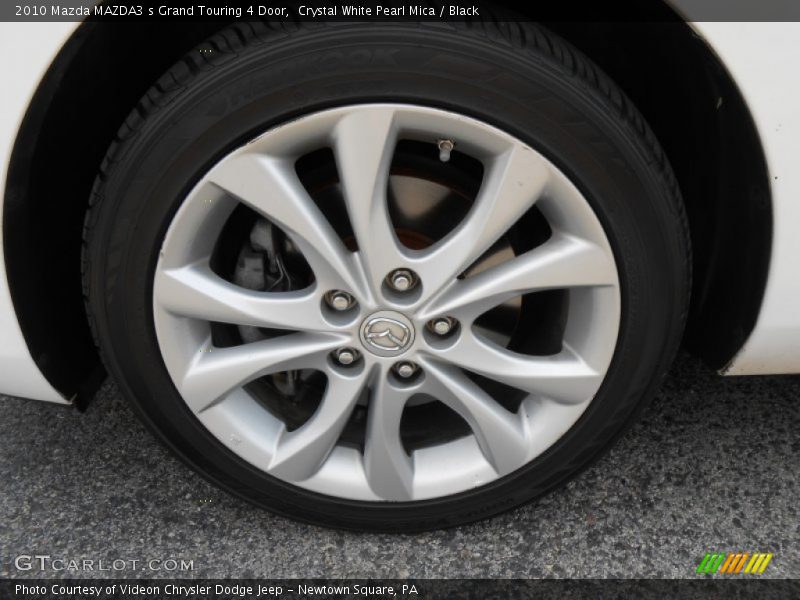 Crystal White Pearl Mica / Black 2010 Mazda MAZDA3 s Grand Touring 4 Door