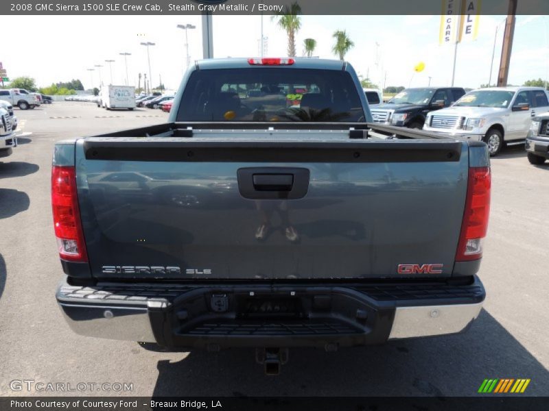 Stealth Gray Metallic / Ebony 2008 GMC Sierra 1500 SLE Crew Cab