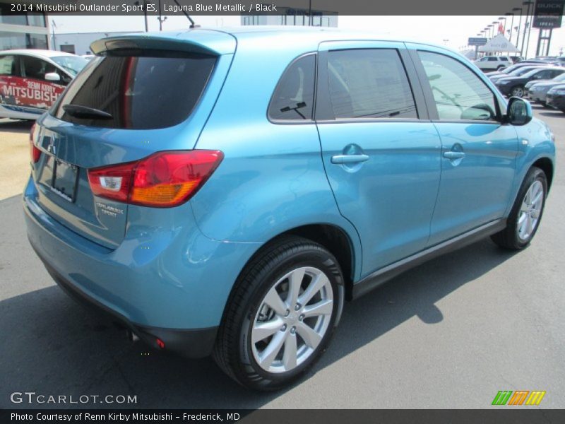 Laguna Blue Metallic / Black 2014 Mitsubishi Outlander Sport ES