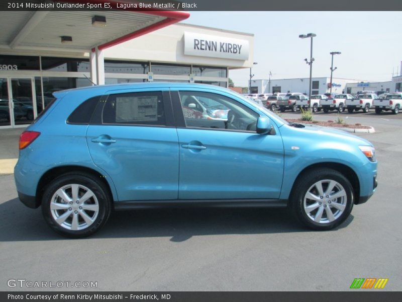 Laguna Blue Metallic / Black 2014 Mitsubishi Outlander Sport ES