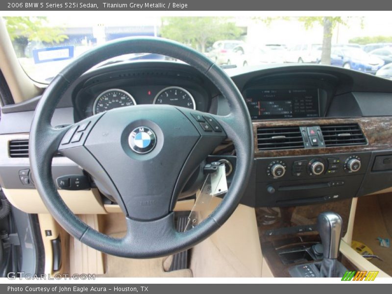 Titanium Grey Metallic / Beige 2006 BMW 5 Series 525i Sedan