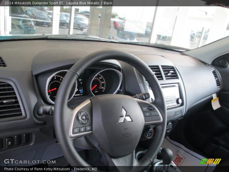 Laguna Blue Metallic / Black 2014 Mitsubishi Outlander Sport ES