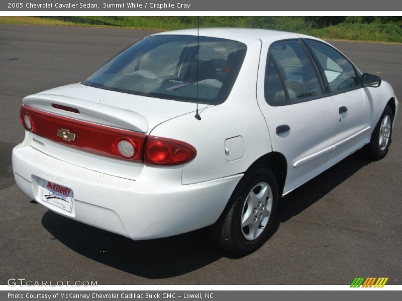 Summit White / Graphite Gray 2005 Chevrolet Cavalier Sedan
