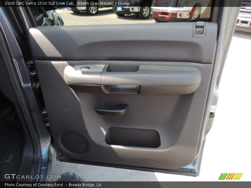 Stealth Gray Metallic / Ebony 2008 GMC Sierra 1500 SLE Crew Cab