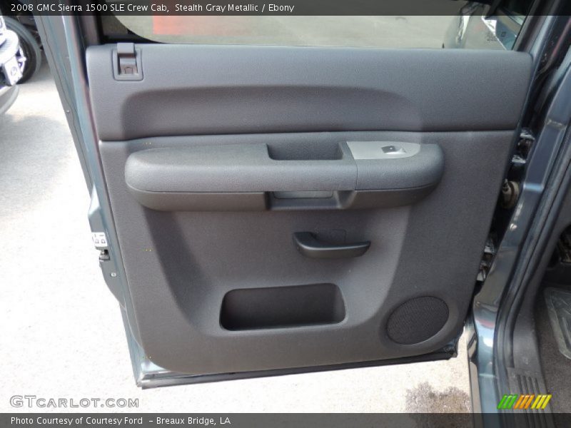Stealth Gray Metallic / Ebony 2008 GMC Sierra 1500 SLE Crew Cab