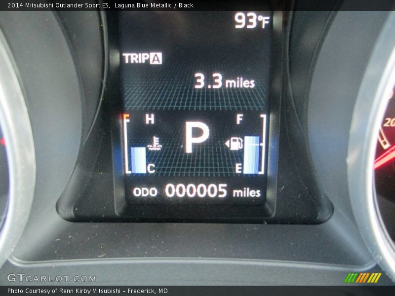 Laguna Blue Metallic / Black 2014 Mitsubishi Outlander Sport ES