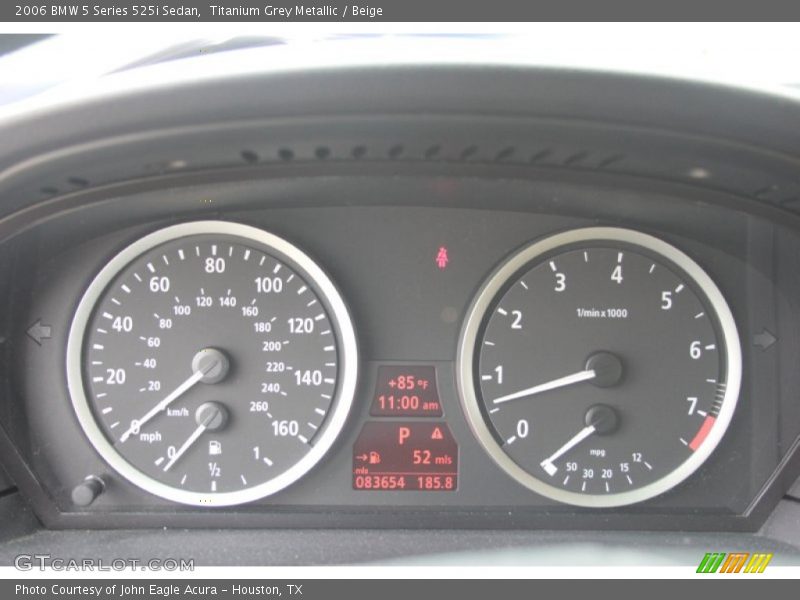Titanium Grey Metallic / Beige 2006 BMW 5 Series 525i Sedan