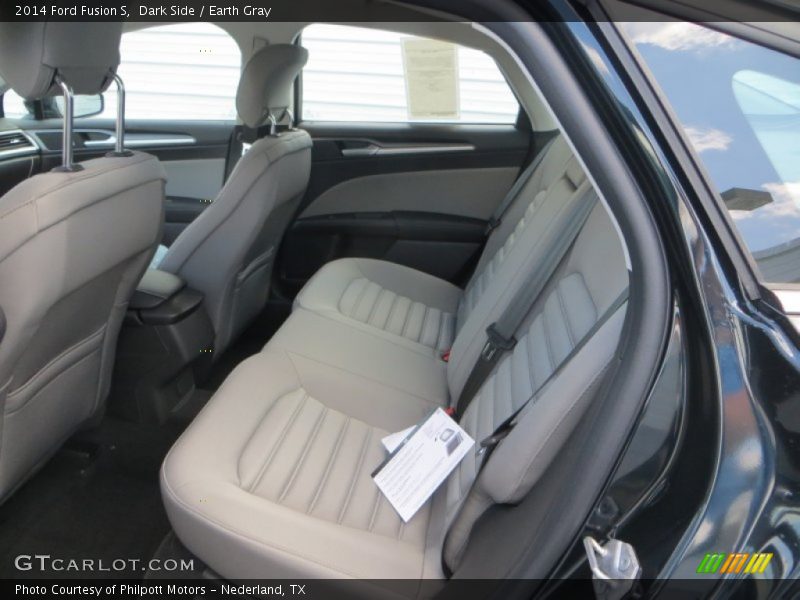 Rear Seat of 2014 Fusion S