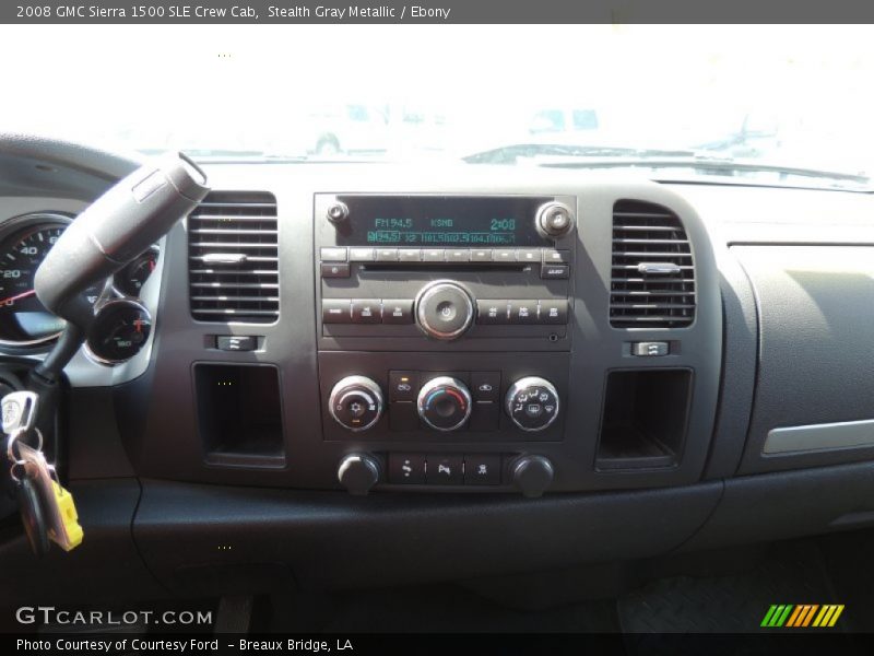 Stealth Gray Metallic / Ebony 2008 GMC Sierra 1500 SLE Crew Cab