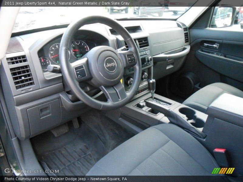 Natural Green Metallic / Dark Slate Gray 2011 Jeep Liberty Sport 4x4