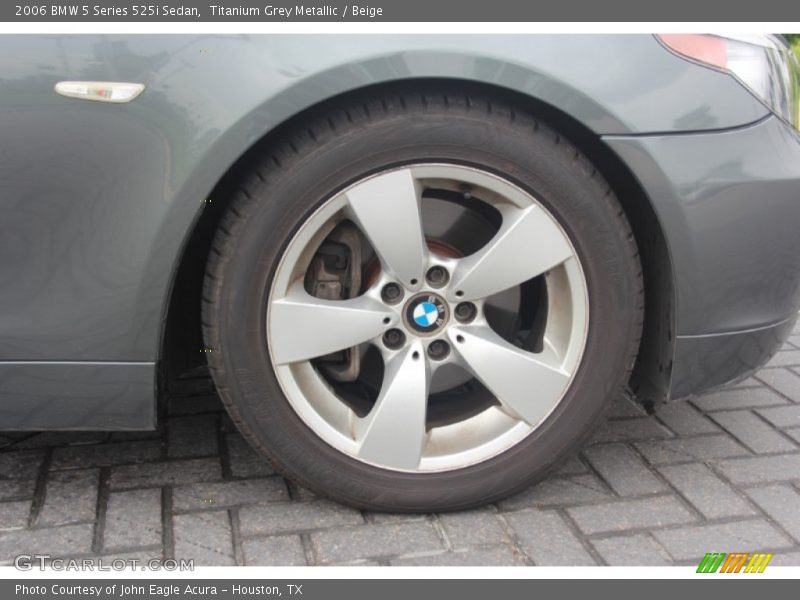 Titanium Grey Metallic / Beige 2006 BMW 5 Series 525i Sedan