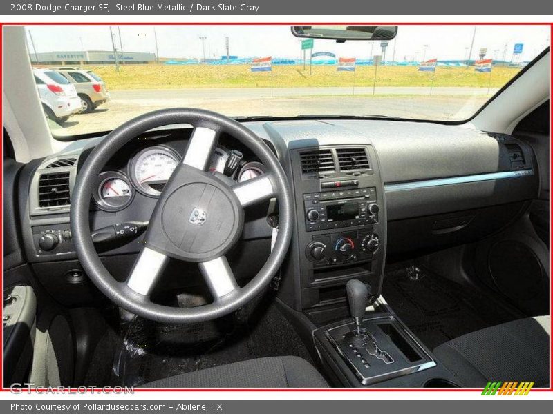 Steel Blue Metallic / Dark Slate Gray 2008 Dodge Charger SE