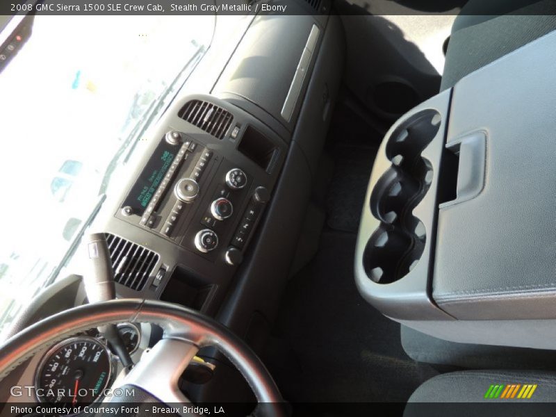 Stealth Gray Metallic / Ebony 2008 GMC Sierra 1500 SLE Crew Cab