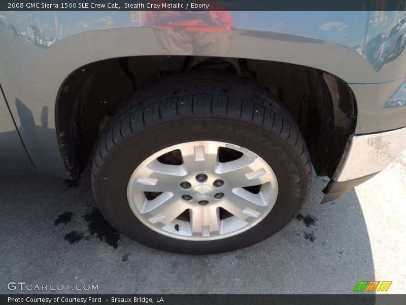 Stealth Gray Metallic / Ebony 2008 GMC Sierra 1500 SLE Crew Cab
