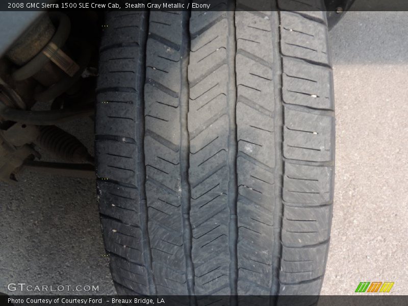 Stealth Gray Metallic / Ebony 2008 GMC Sierra 1500 SLE Crew Cab