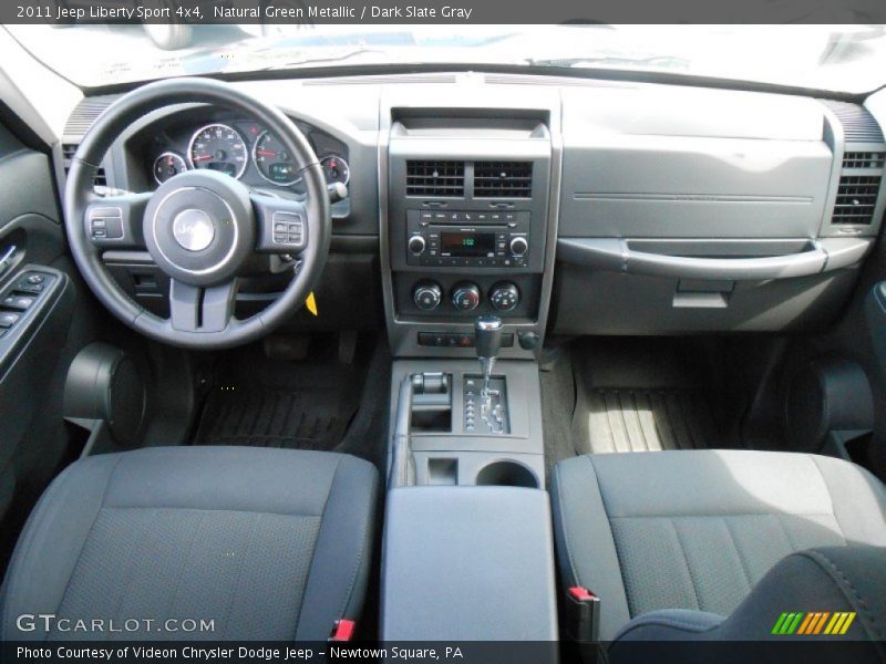 Natural Green Metallic / Dark Slate Gray 2011 Jeep Liberty Sport 4x4