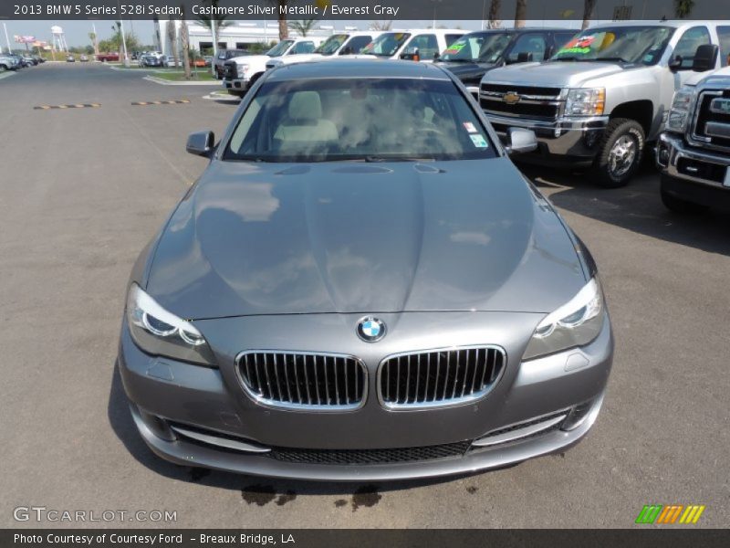 Cashmere Silver Metallic / Everest Gray 2013 BMW 5 Series 528i Sedan