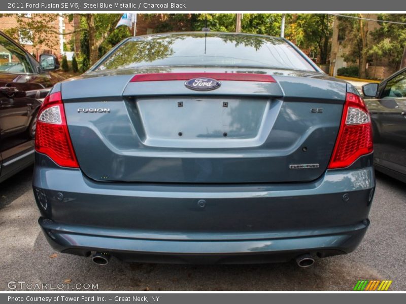 Steel Blue Metallic / Charcoal Black 2011 Ford Fusion SE V6
