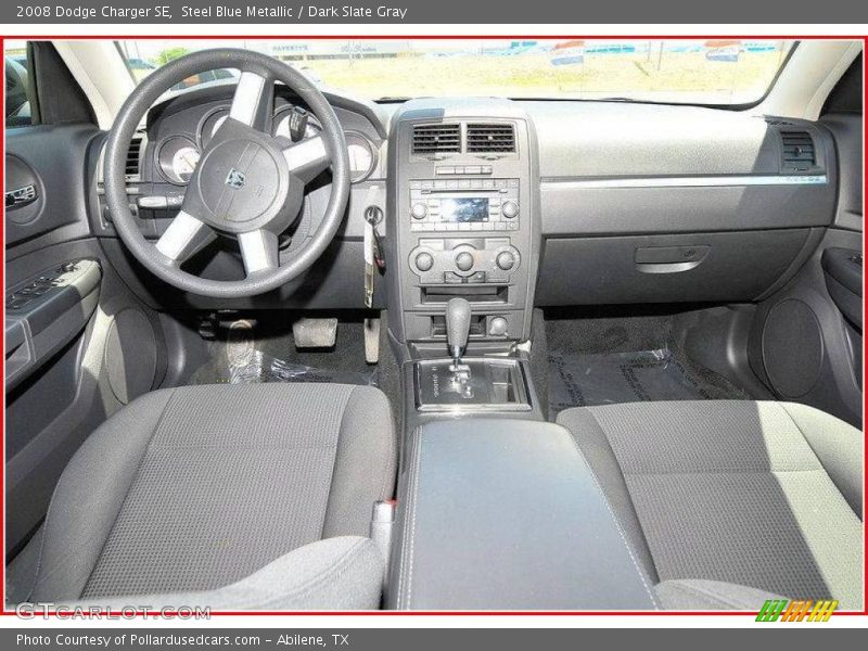 Steel Blue Metallic / Dark Slate Gray 2008 Dodge Charger SE