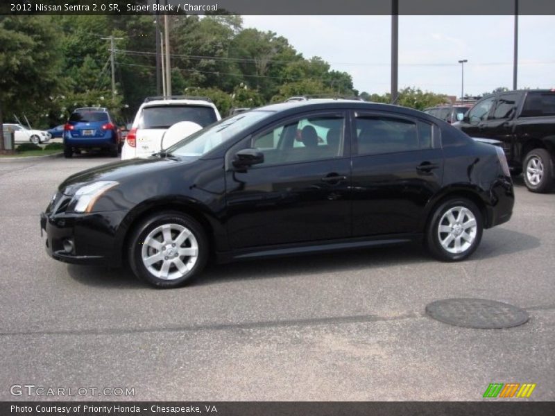 Super Black / Charcoal 2012 Nissan Sentra 2.0 SR