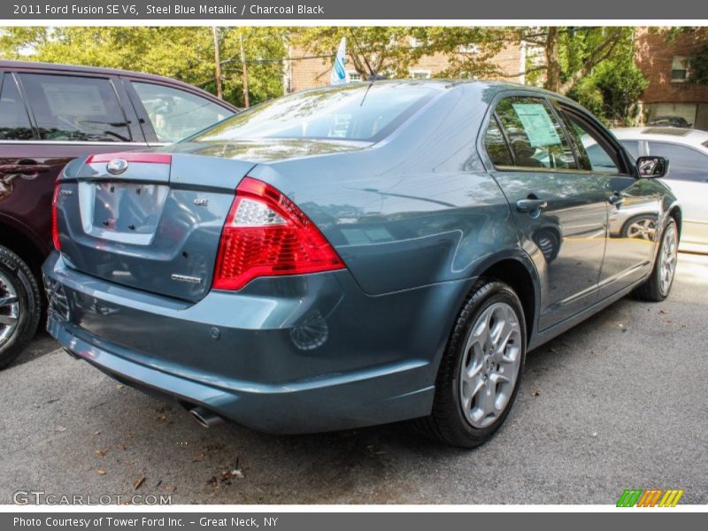 Steel Blue Metallic / Charcoal Black 2011 Ford Fusion SE V6