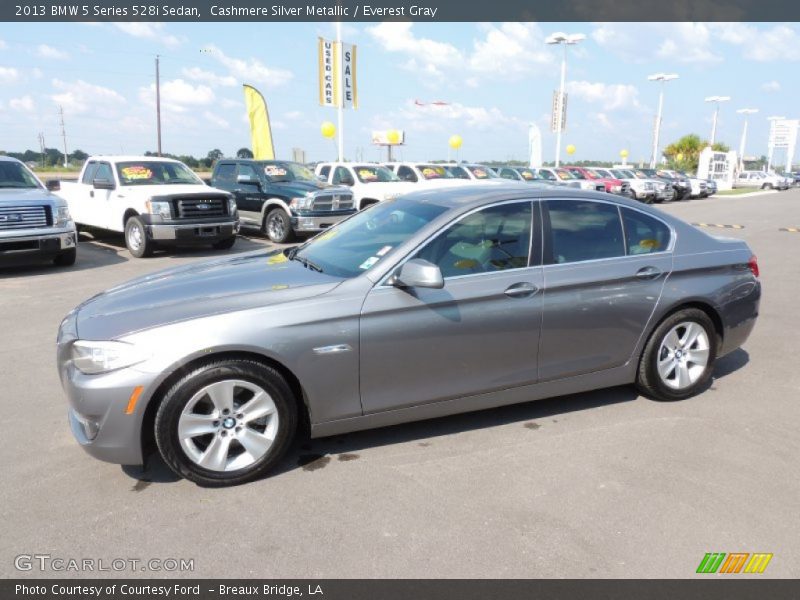 Cashmere Silver Metallic / Everest Gray 2013 BMW 5 Series 528i Sedan