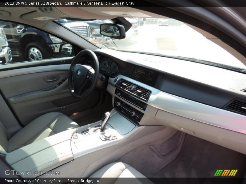 Cashmere Silver Metallic / Everest Gray 2013 BMW 5 Series 528i Sedan