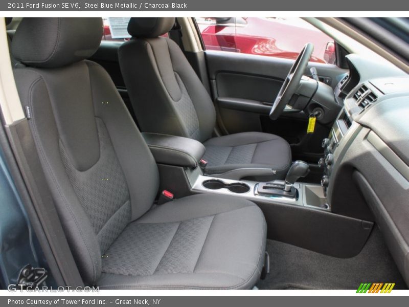 Steel Blue Metallic / Charcoal Black 2011 Ford Fusion SE V6