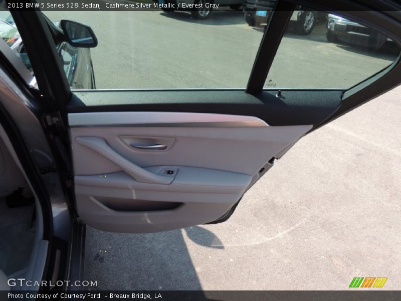 Cashmere Silver Metallic / Everest Gray 2013 BMW 5 Series 528i Sedan