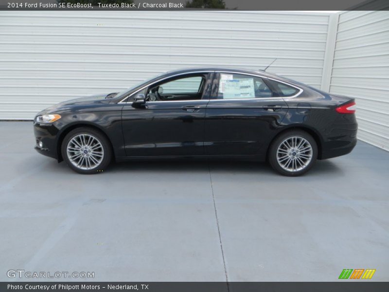 Tuxedo Black / Charcoal Black 2014 Ford Fusion SE EcoBoost