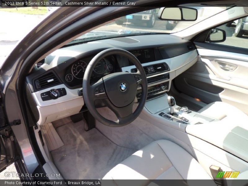 Cashmere Silver Metallic / Everest Gray 2013 BMW 5 Series 528i Sedan