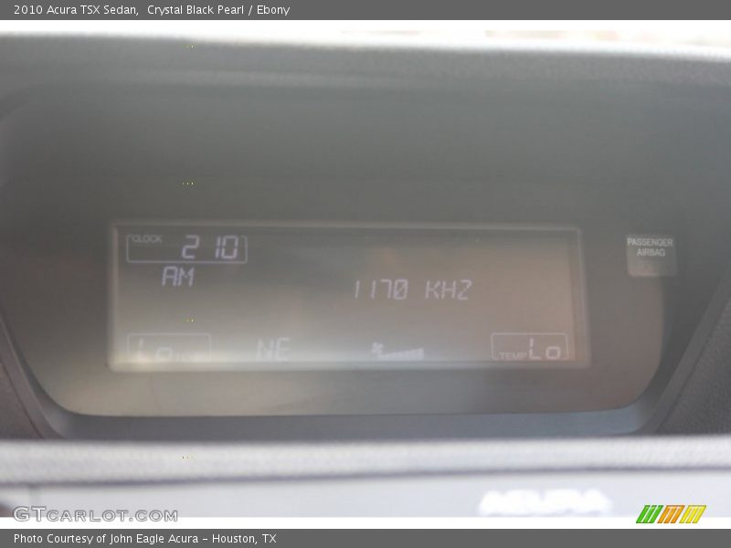 Crystal Black Pearl / Ebony 2010 Acura TSX Sedan