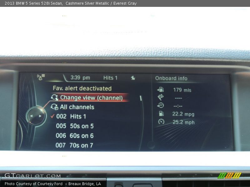 Cashmere Silver Metallic / Everest Gray 2013 BMW 5 Series 528i Sedan