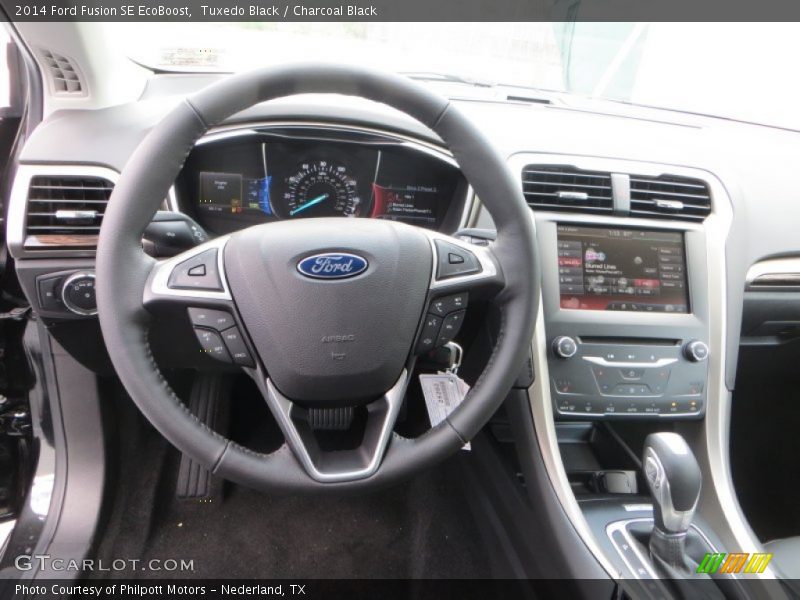 Tuxedo Black / Charcoal Black 2014 Ford Fusion SE EcoBoost
